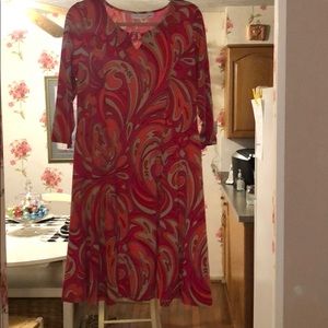 New, Multicolored dress with gores